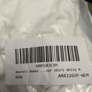 White cold-shoulder top - medium